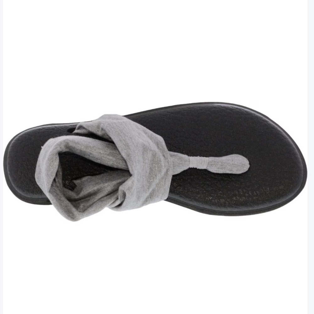Sanuk Yoga Sling 2 Yoga Silver Sandals Women's Size 9